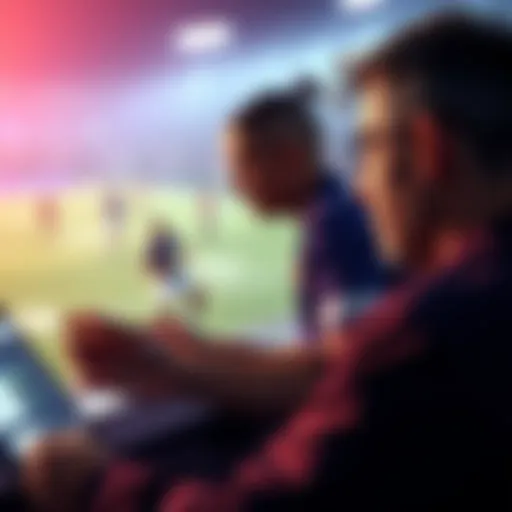 A person analyzing betting odds for a football match with a focus on the Ravens.