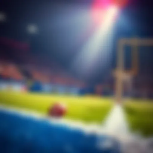 A player drops the football near the goal line during a game, with fans showing disappointment in the background.