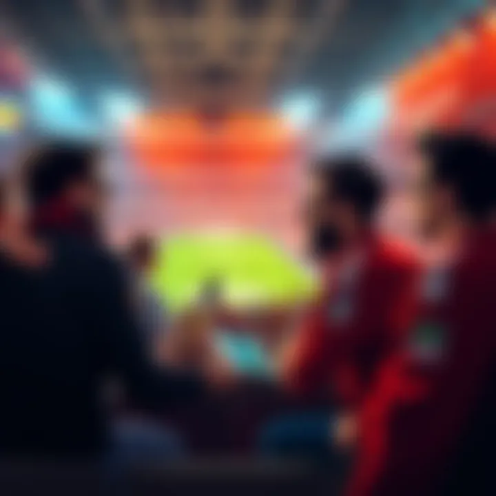 Fans discussing and analyzing upcoming football games on a lively forum