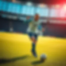 A football player running with the ball during a game, showcasing athletic performance and betting implications