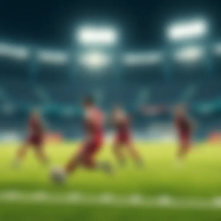 A football field showing players from special teams performing during a game, emphasizing their role in scoring points.