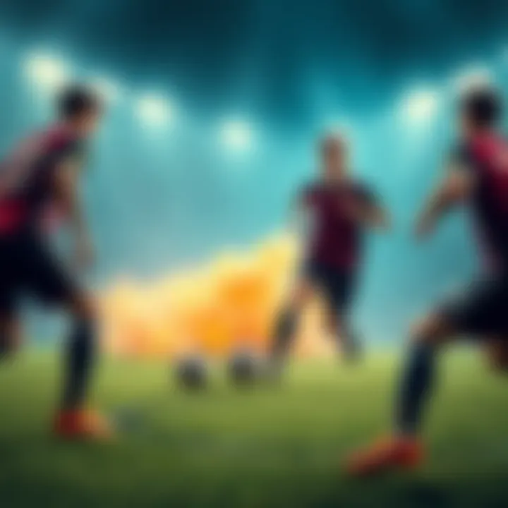 Football players making unusual moves on the field during a match, creating doubts about game integrity