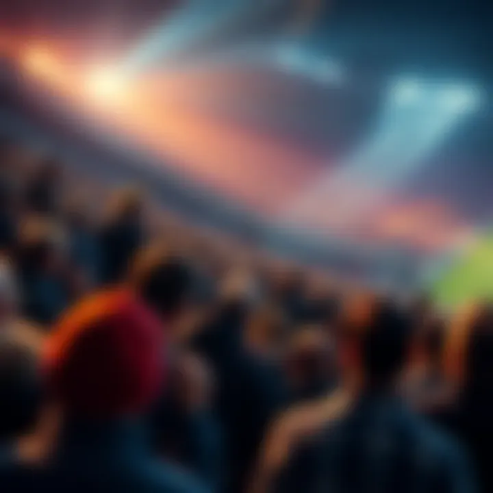 Football touchdown controversy Crowd reaction during a football game discussing a controversial touchdown play