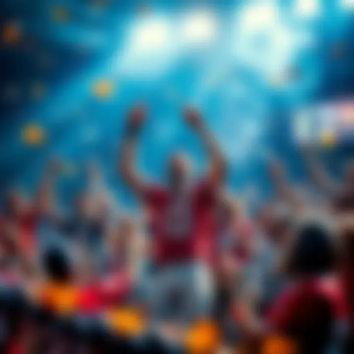 Fans celebrating a thrilling football win with excitement and gratitude on Thanksgiving Day