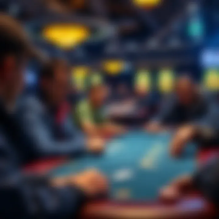 Fortune Poker Table Players at a poker table in Fortune Poker Washington playing 1/3 Holdem with focused expressions