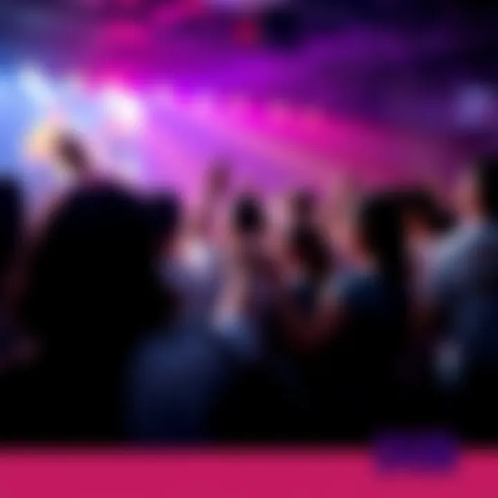 Participants receiving free slips at the dub club event, enjoying music together