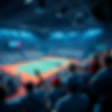 Daily Betting at French Open A tennis match at the French Open with fans cheering and betting slips in hand.