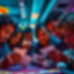 A group of disappointed players looking at Keno tickets with upset expressions, showing their dissatisfaction with the game.