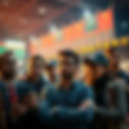 Individuals looking at sports betting options, showing dissatisfaction with online casinos