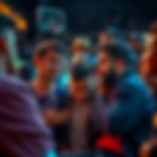 Group of frustrated basketball fans discussing Lamelo Ball's draft performance and comparing him to Jalen Brunson.