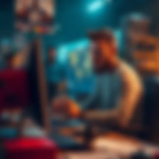 A person sitting at a desk, looking frustrated while trying to access NFLSZN picks on their computer in California.