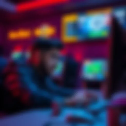 Frustrated gambler at a computer A person looking frustrated while sitting at a computer, with betting promotions on the screen, symbolizing issues with online gambling promotions.
