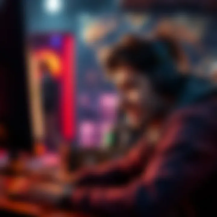 A gamer showing frustration while playing, with a focus on their face and gaming setup, expressing emotions over a teammate's departure