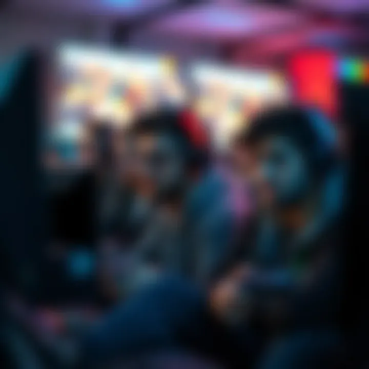A group of gamers looking disappointed while playing a video game on their screens, showing signs of frustration over low earnings.