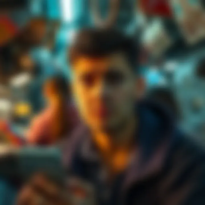 Frustrated Person in 2025 A person looking frustrated in an everyday situation, surrounded by common irritants like traffic, phone notifications, and clutter.