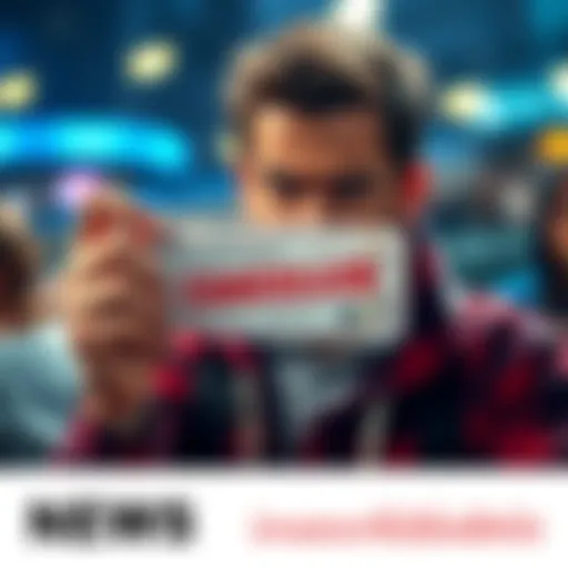 Person with an upset expression holding a canceled ticket, showing disappointment over a ticket refund incident