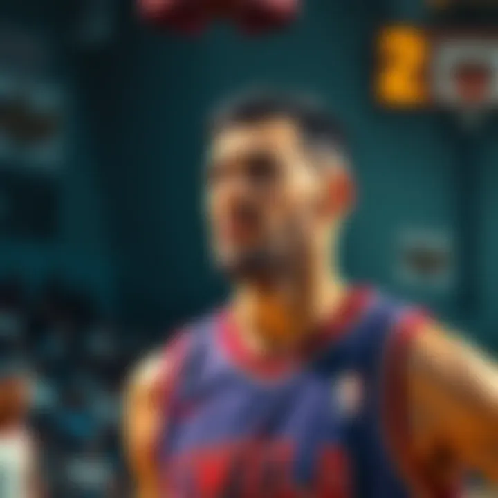 A basketball player looks frustrated after losing a game despite leading by 10 points