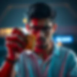 A disappointed player holding a small stack of cash, looking upset after expecting a larger prize from Boss.us