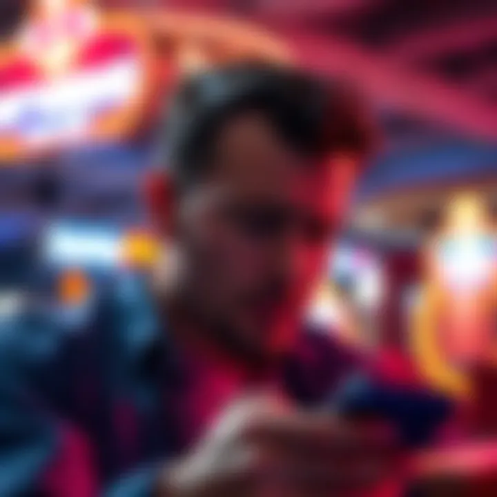 Frustrated player deleting app A person looking disappointed while uninstalling the myvegas and MGM apps on their phone
