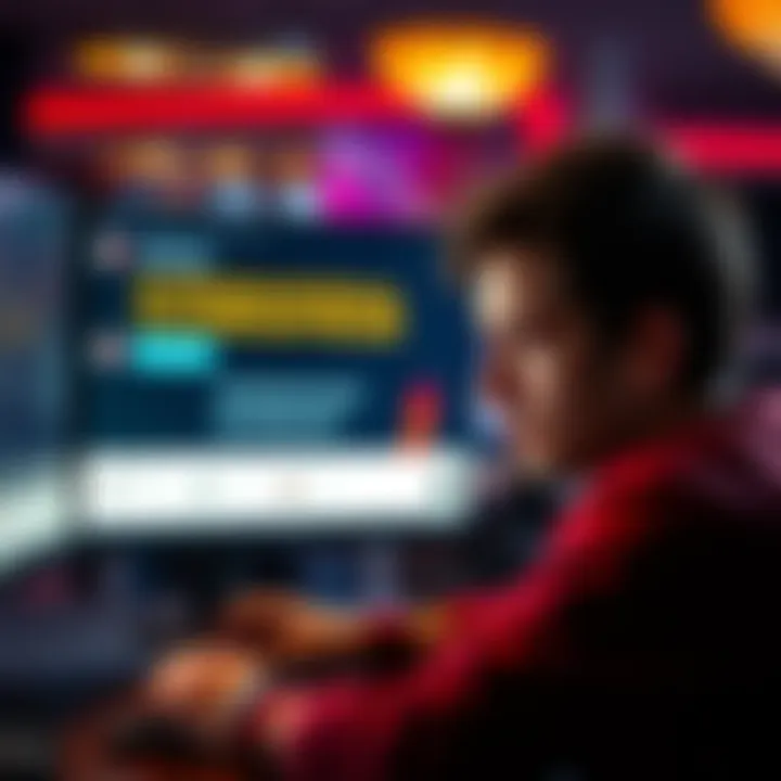 A person looking stressed at a computer screen displaying GG Poker's withdrawal issues, with a chat window showing no replies, reflecting dissatisfaction.