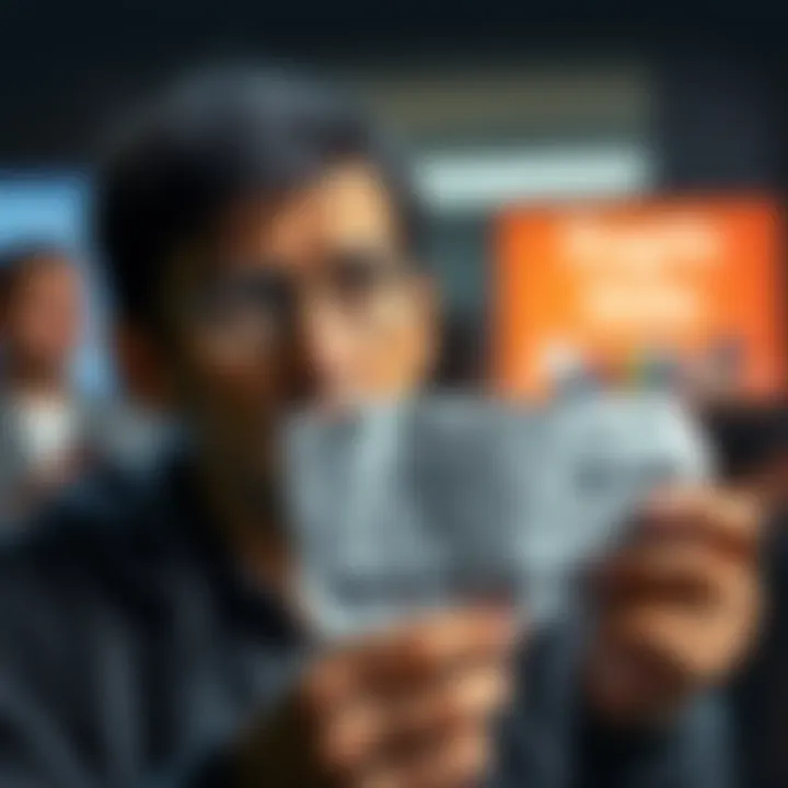 A person looking upset while holding a receipt showing high expenses and a small return amount, symbolizing financial frustration.