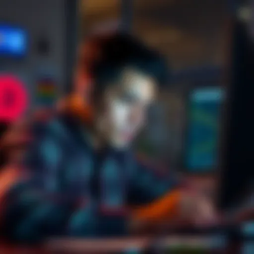 A person looking frustrated while reading on a computer, representing delays in money transfer from Coinbase