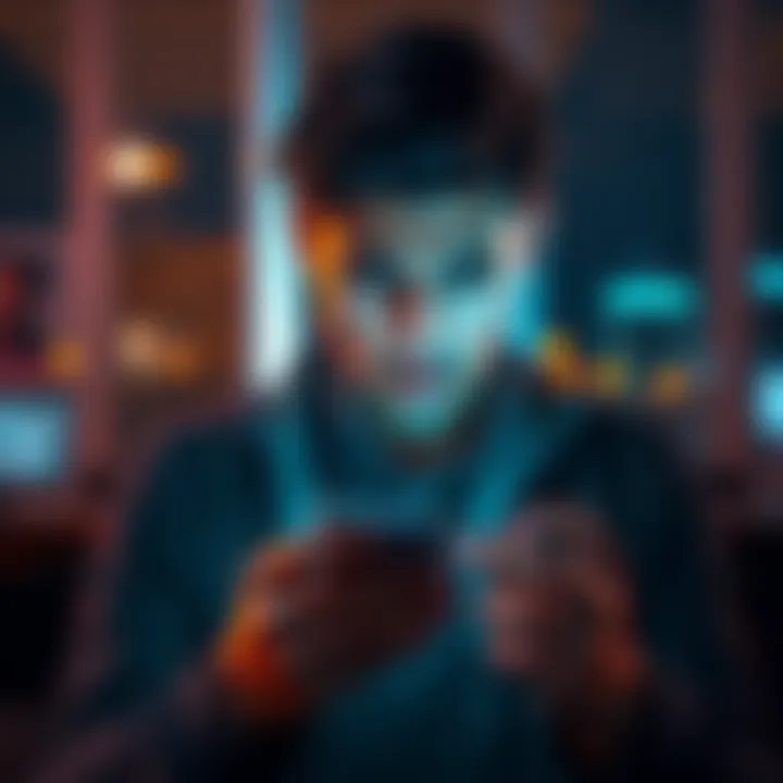 A person looking worried while checking their phone for updates on a pending $700 withdrawal
