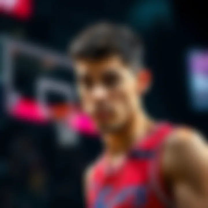 A basketball player looking disappointed after a poor performance, symbolizing frustrations with live betting.