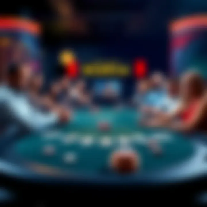 A group of players at a blackjack table celebrating as everyone has achieved blackjack