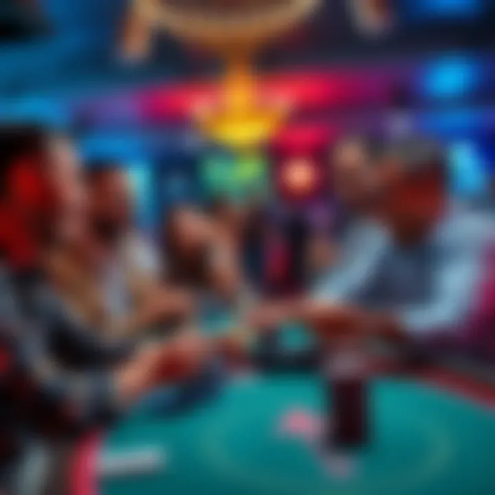 People laughing and sharing funny stories at a blackjack table