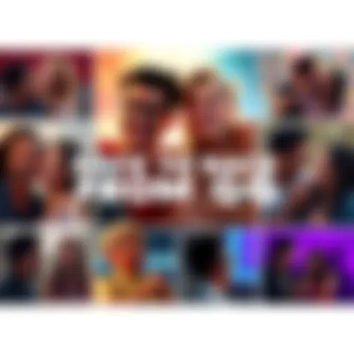 A collage of hilarious scenes from GG showcasing characters laughing and having fun together.