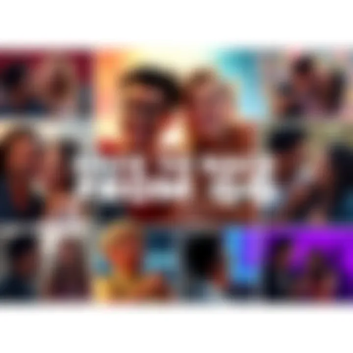 A collage of hilarious scenes from GG showcasing characters laughing and having fun together.