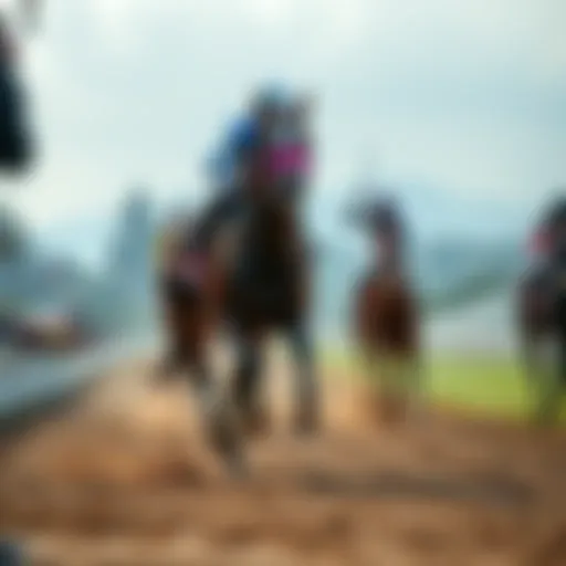 Future is Now, a racehorse, crosses the finish line first at Saratoga, showcasing her victory with jockey on board.