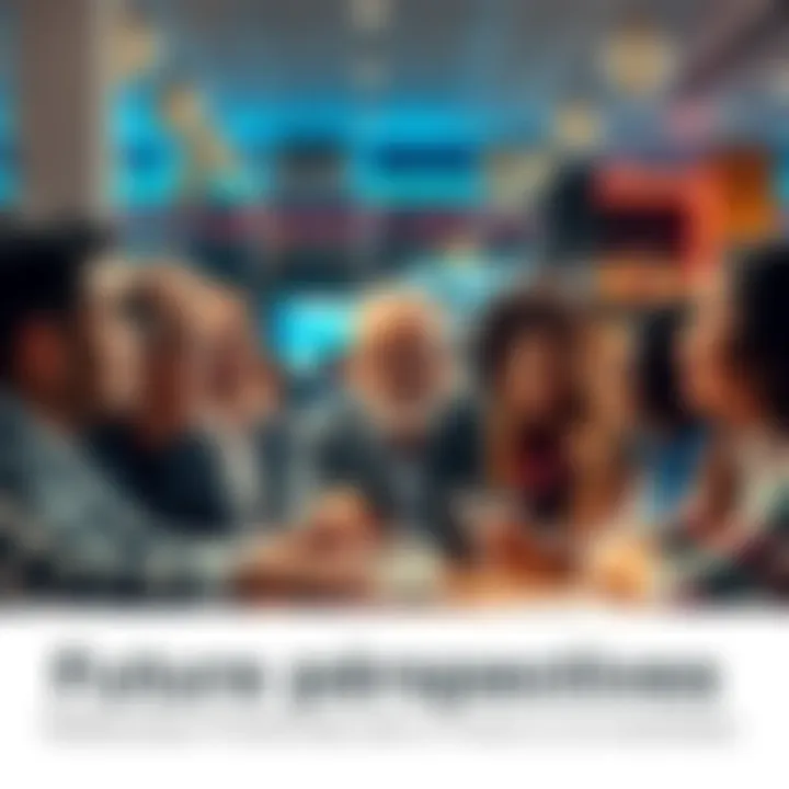 A diverse group of people discussing their views on the future in a coffee shop, showcasing varied emotions and expressions