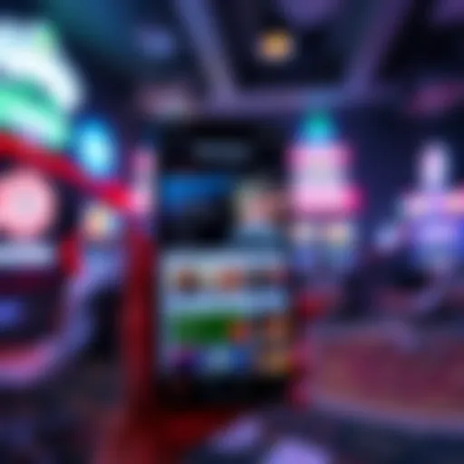 A screenshot of the Gamban app showing blocked casino websites on a smartphone