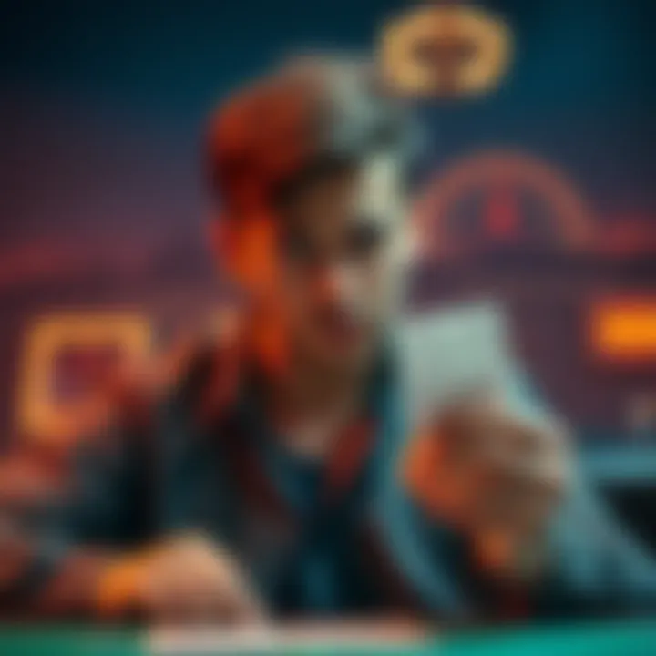 A disappointed gambler holding a betting slip showing a small return after a large wager, reflecting on losses.