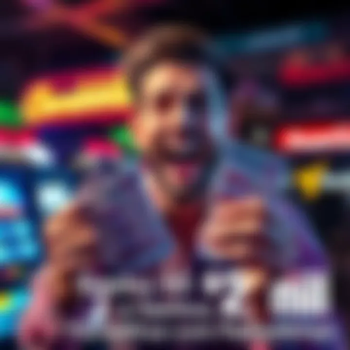 A person excitedly holding winning scratch-off lottery tickets after spending $45