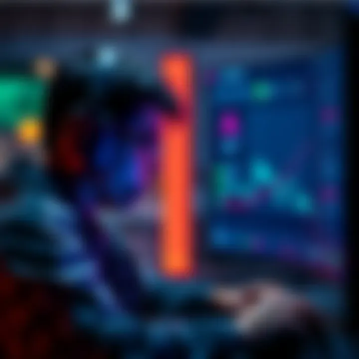 Game hours and winning rates A gamer focusing intently on their screen while tracking game hours and performance stats, highlighting the relationship between time spent and success.