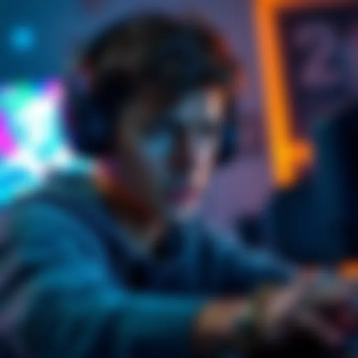 A gamer looking frustrated while checking their online account status on a computer