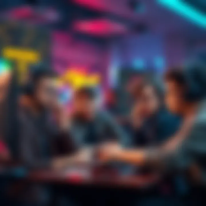 Concerned gamers discussing bonuses Group of gamers expressing concern about missing monthly bonuses since April, showing frustration and confusion at a gaming setup.