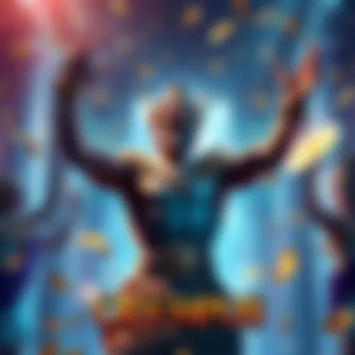 A player celebrating their win in Gates of Olympus with scatter bonus and jokers, showing excitement and joy.