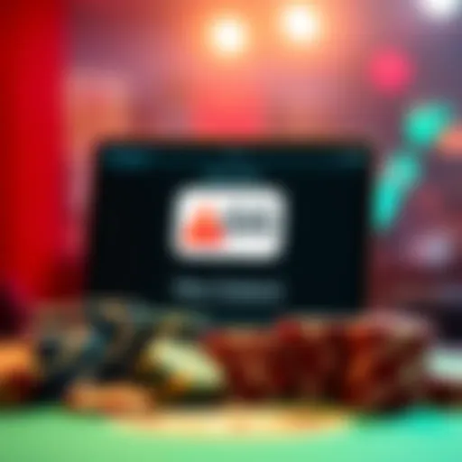 A screenshot showing GG Poker app not available in the New Zealand App Store with a warning icon