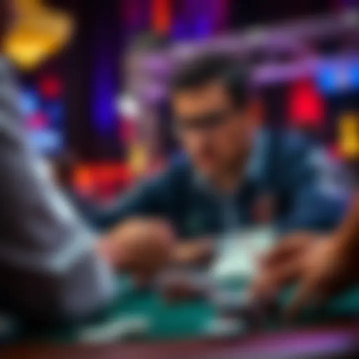 GGPoker Game Analysis A player thoughtfully considers their next move in a GGPoker NL Hold'em game, with cards and chips visible on the table.