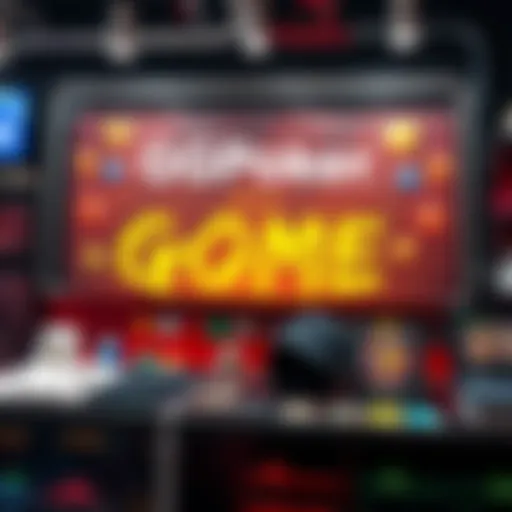 GGPoker Store Launch A display of GGPoker merchandise and a promotional banner for micro-lotteries featuring colorful Gems.