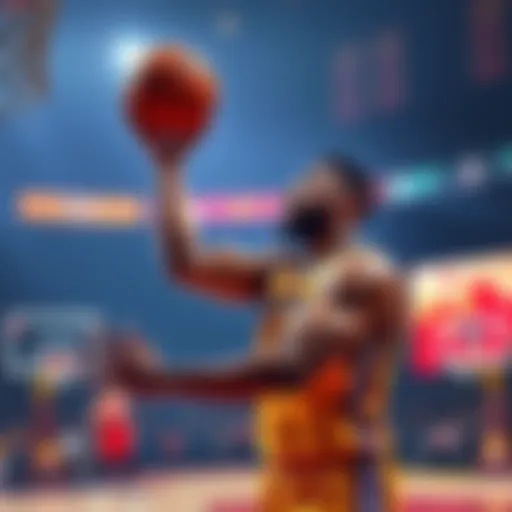 Giannis Antetokounmpo in action, preparing to take a crucial shot during a basketball game