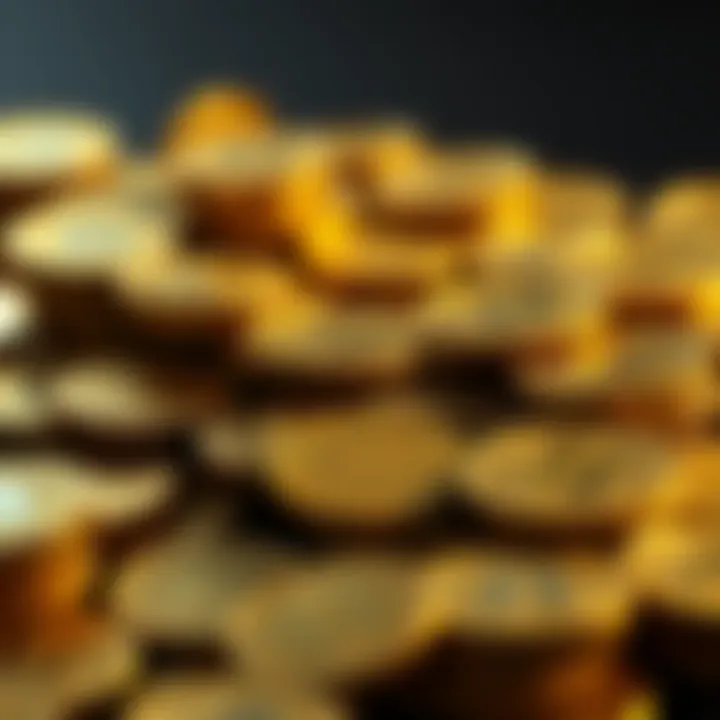 Gold Coins Management A collection of gold coins arranged neatly, showcasing their shine and value.