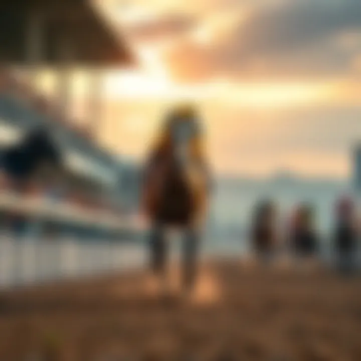 Golden Tempo crossing the finish line first at the Kentucky Derby 2026, with jubilant crowds in the background