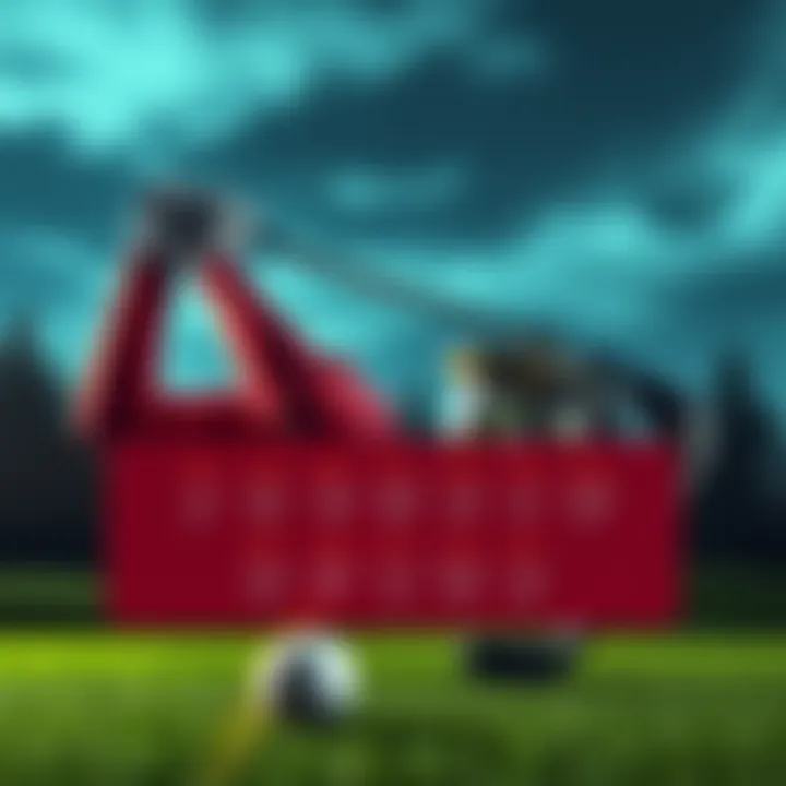 Golf Betting Picks A golfer preparing for a swing with golf betting odds displayed in the foreground.