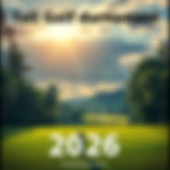 A golfer preparing to tee off on a lush green golf course during a tournament in 2026.