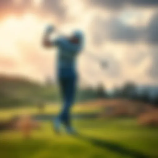 Golfer Gotterup swings on the golf course during a tournament